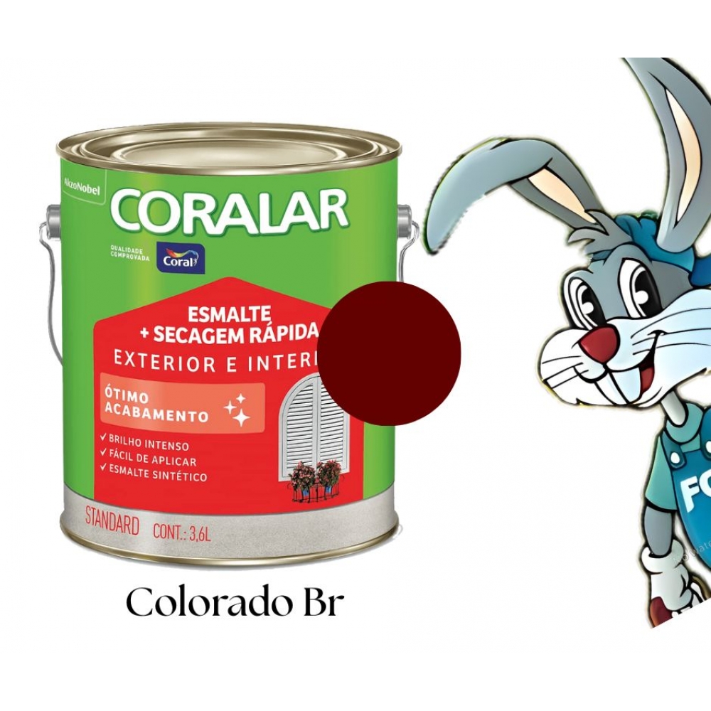 Tinta Esmalte Sintético Coral 3.6L - COLORADO