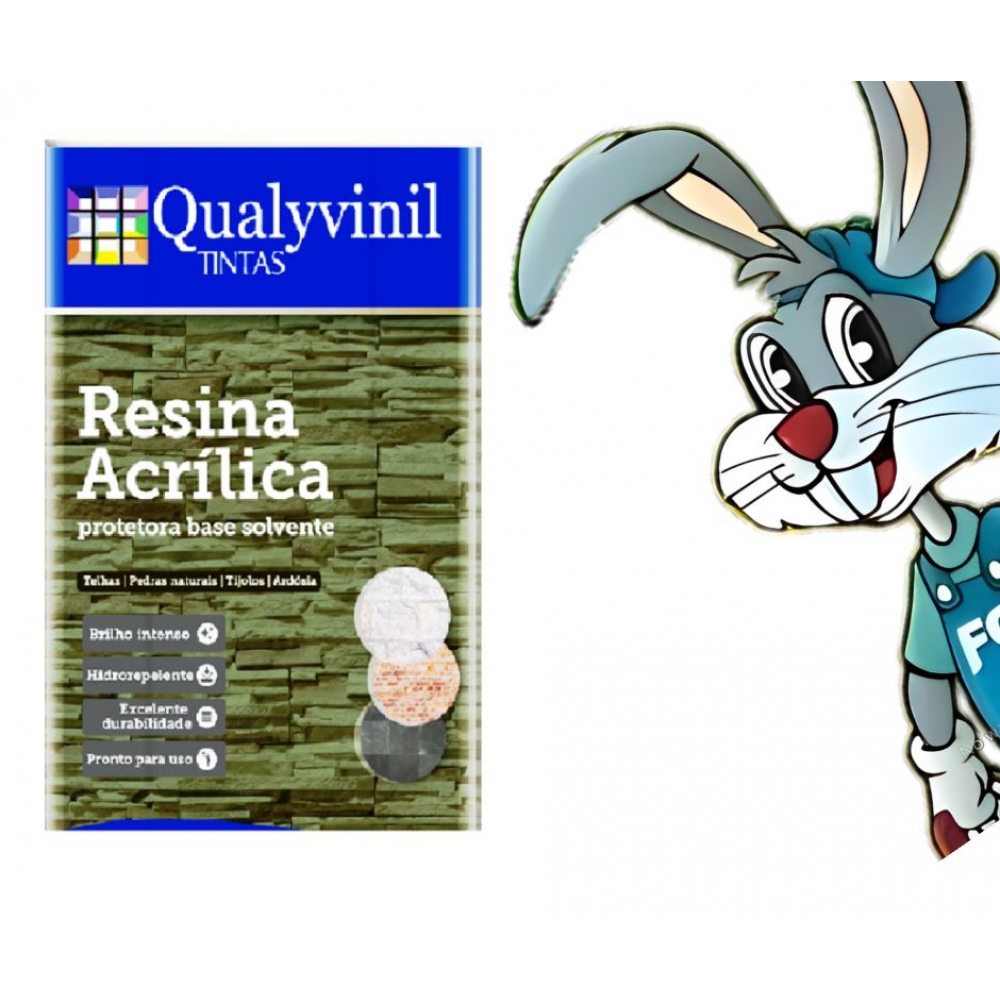 RESINA ACRILICA  BASE DE SOLVENTE 5 LITROS - QUALYVINIL
