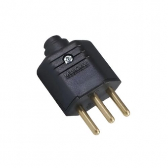 Plug Macho 2P + T 10A 250V - Cód 5818