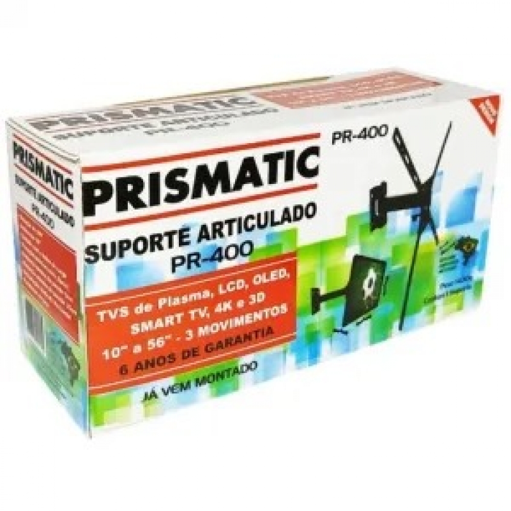 Suporte de Tv articulado - PR - 400 para Telas de 10
