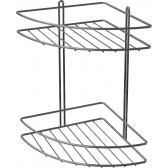Porta Shampoo Cantoneira Duplo em Arame - STOLF 27cm x 20cm x 29,5 cm