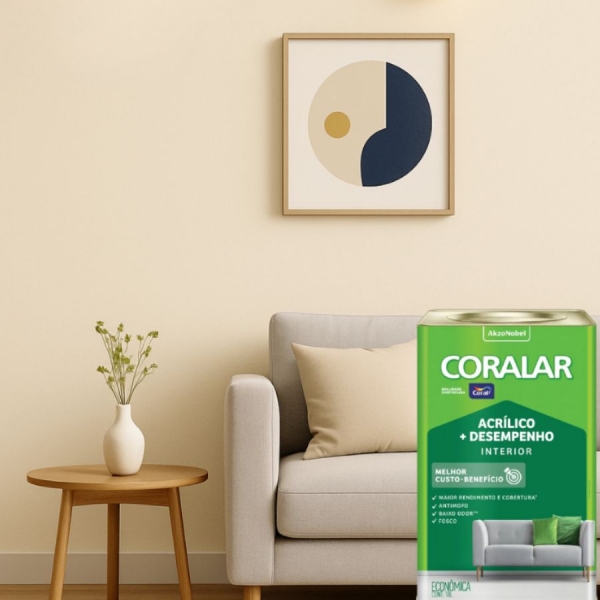 Tinta Coral Coralar - Acrílico + Desempenho - MARFIM 18L
