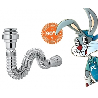 Sifão Sanfonado Universal Cromado - cód 3606