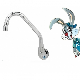 Torneira Movel Parede Metal Com Mecanismo em Abs C-10 cod:1356510 cód 18272