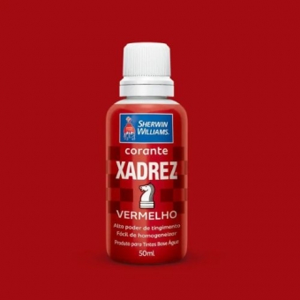 Corante Xadrez Vermelho 50ml - Base D`Água