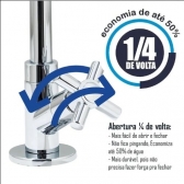 Torneira Lavatório Banheiro Bica Móvel Abs 1/4 De Volta - Cód 5814 - LINHA SINK