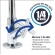 Torneira Lavatório Banheiro Bica Móvel Abs 1/4 De Volta - Cód 5814 - LINHA SINK