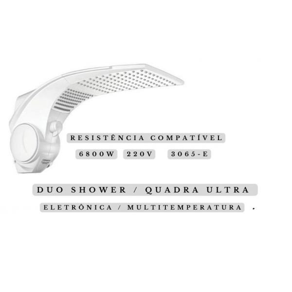 Resistência Bella Ducha ultra  6800w - 220V - 3065-E - cod 18797 - LORENZETTI