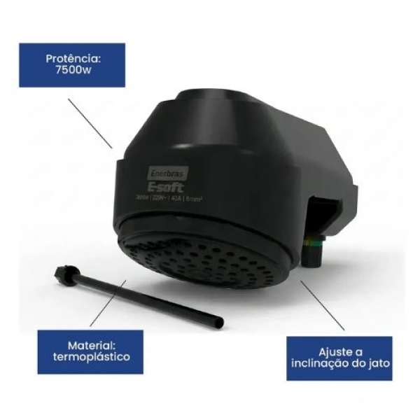 Ducha eletrônica E-soft 7500w / 220v - cód 26798 - E-SOFT