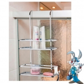 Suporte para Shampoo de Box com Ganchos Cromado - Future cód 13319