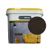 Cimento Queimado Parede Eurodecor - 5kg Premium Plus - NERO
