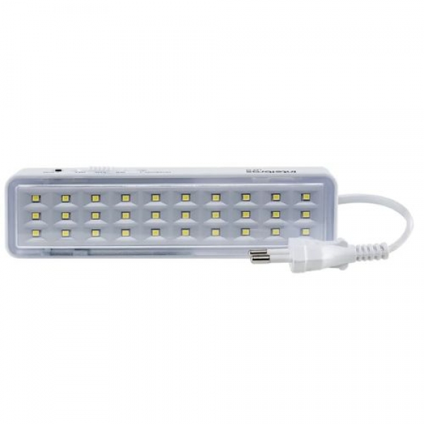 Luminária de Emergência 30 Leds 2w Bivolt - cód 21109 - BRANCO FRIO