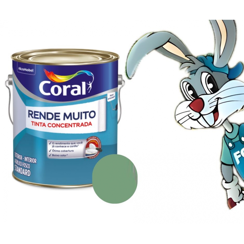 Tinta Coral Rende Muito 3,2L - Tinta concentrada - VERDE ANGRA