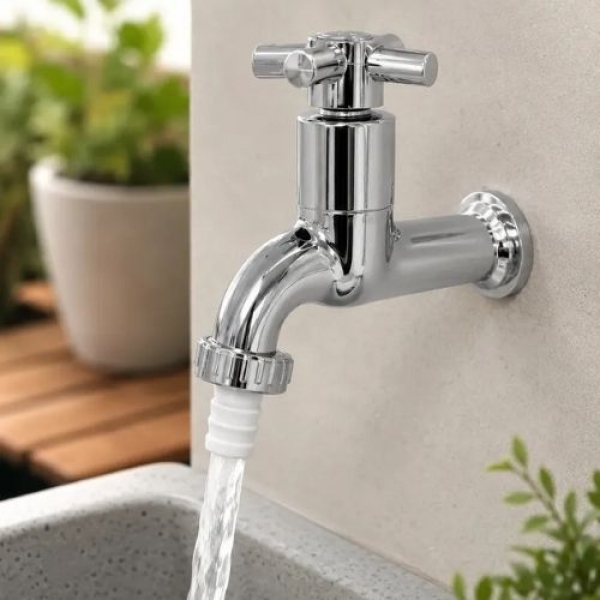 Torneira Jardim longa 1/2x3/4 Abs Cód - Cód 16413 - LINHA SINK