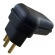 Plug Macho 2p + T 10A 250V  - 90° Triangulo Prensa Cabo - Cód 30746 - MARGIRIUS