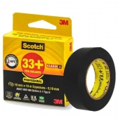 Fita isolante 19mm preta scotch 33 + 10m