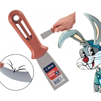 Espatula Carbono Aço 4 cm - cód 6445