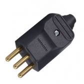 Plug Macho 2p + T 20A  250V - Prensa Cabo - Cód 13515 - MARGIRIUS