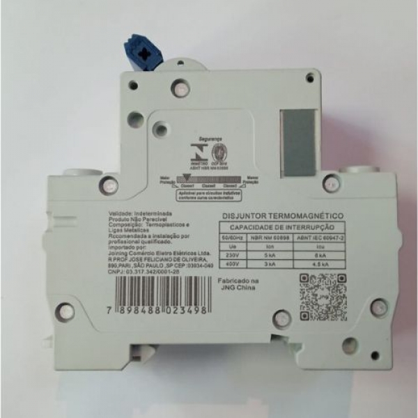 Disjuntor Bipolar JNG C16A - Cód 6429 - C16A