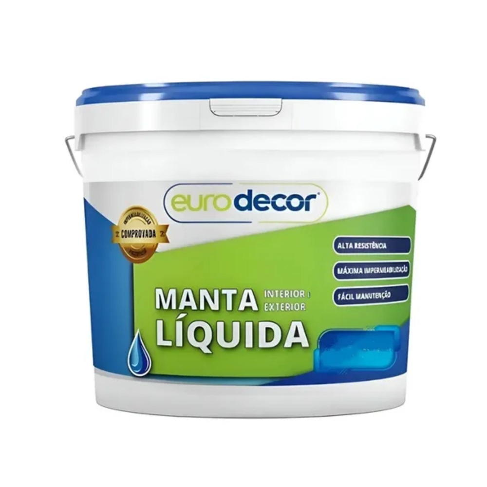 Manta Líquida 18kg Kg Emborrachada - Branco Eurodecor - MANTA LÍQUIDA
