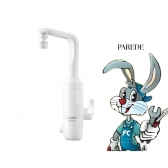 Torneira Eletrônica Essence Lorenzetti Branca Parede - - 5500w - 220v - cód 34280 - LORENZETTI