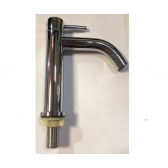 Torneira Lavatorio Baixa Metal em Inox 18cm - cód 1113024