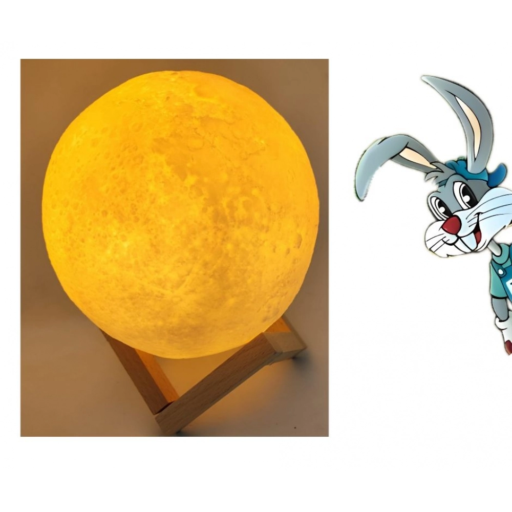 3d moon - (3 TONS DE CORES) LUA ABAJUR / PROMOÇÃO COD XT0001