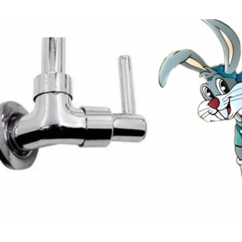 Torneira parede aço articulado - cod 1155234