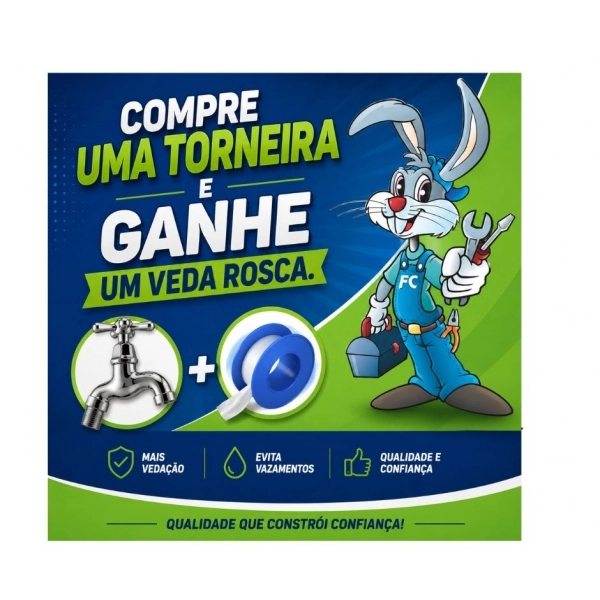 Torneira para Máquina de Lavar - Preta (ABS)  - 21081 - ABS-INOVA
