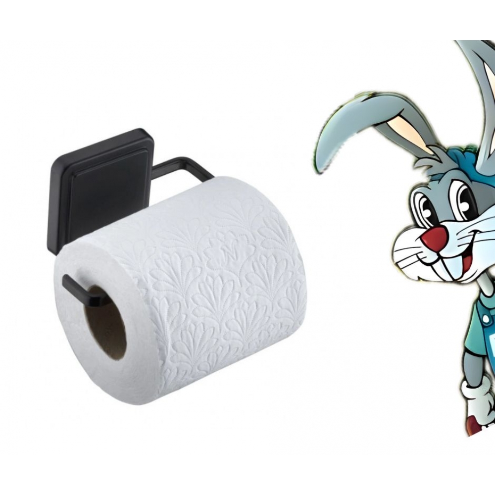 Suporte para Papel Higiênico Preto Fosco - Future - cód 18867