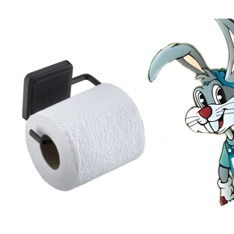 Suporte para Papel Higiênico Preto Fosco - Future - cód 18867