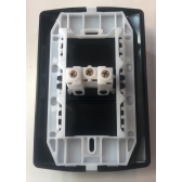 1 Tomada 2P + T 10A 250V - PRETO FOSCO