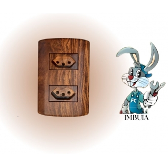 Tomada Dupla 10A 250V - cód 30036