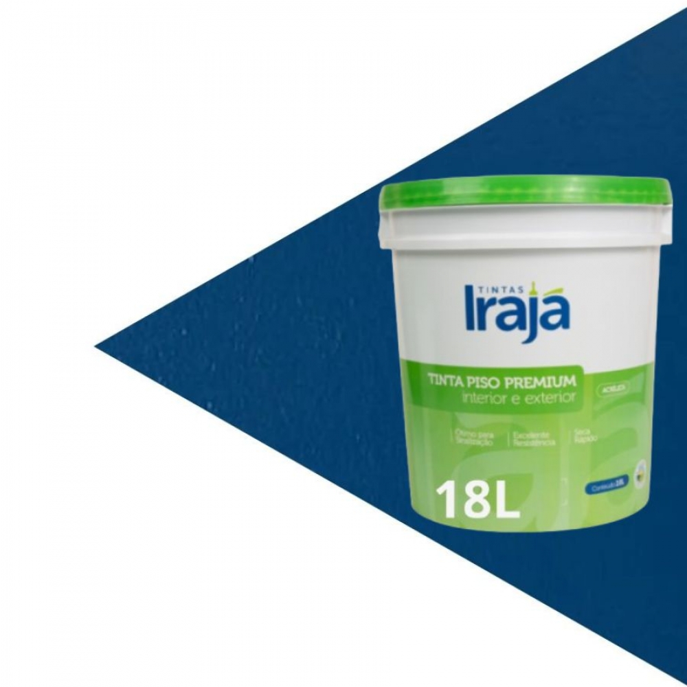 Irapiso Tinta para Piso Premium 18L - Irajá - AZUL