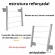 Varal dobrável ALG 50cm 4 ganchos - PRETO - ALG
