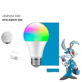 Lâmpada LED Inteligente Wi-Fi RGB kanko 15w +3w cód 23082