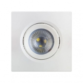 Spot Led Quadrado Embutir - 5w 6500k - cód 3367 - LUZ BRANCA