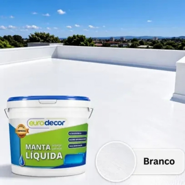 Manta Líquida 18kg Kg Emborrachada - Branco Eurodecor - MANTA LÍQUIDA
