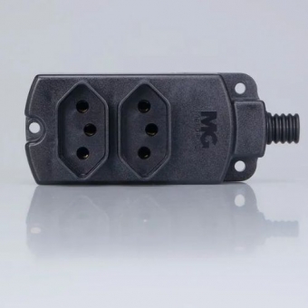 Tomada em Barra Multipla 2P+T 250V 20A/10A - Cód 29386
