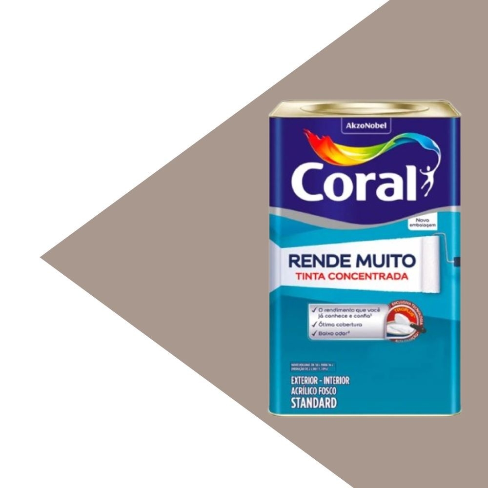 Tinta Coral Rende Muito 16L - Tinta concentrada - MADEIRA ACIZENTADA