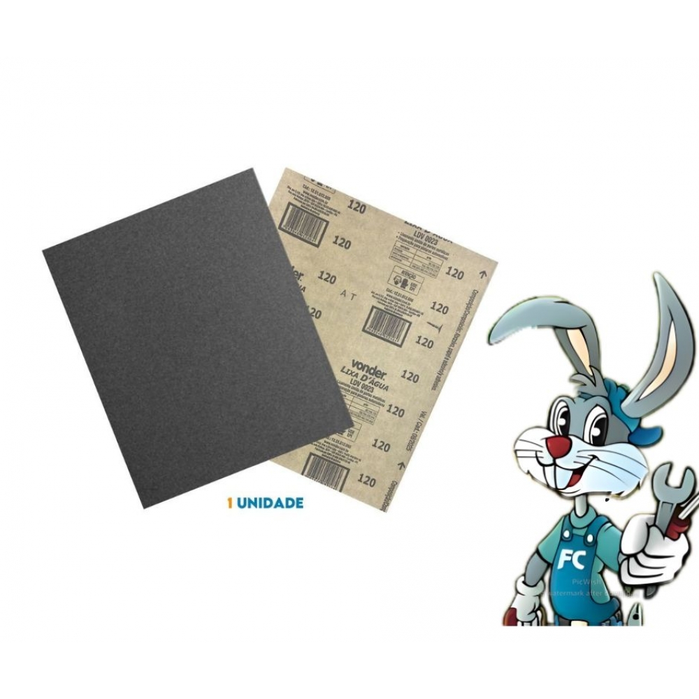 Folha Lixa Dágua - N 120 cód 20512 - LIXA VONDER