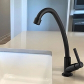 Torneira Bica Movel de Mesa 1/4v  - Black Abs - Cód 33321 - LINHA SINK