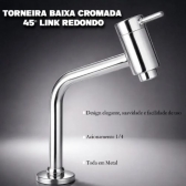 Torneira Lavatorio Curta Metal - 30cm - Cód 26319 - LINHA METAL