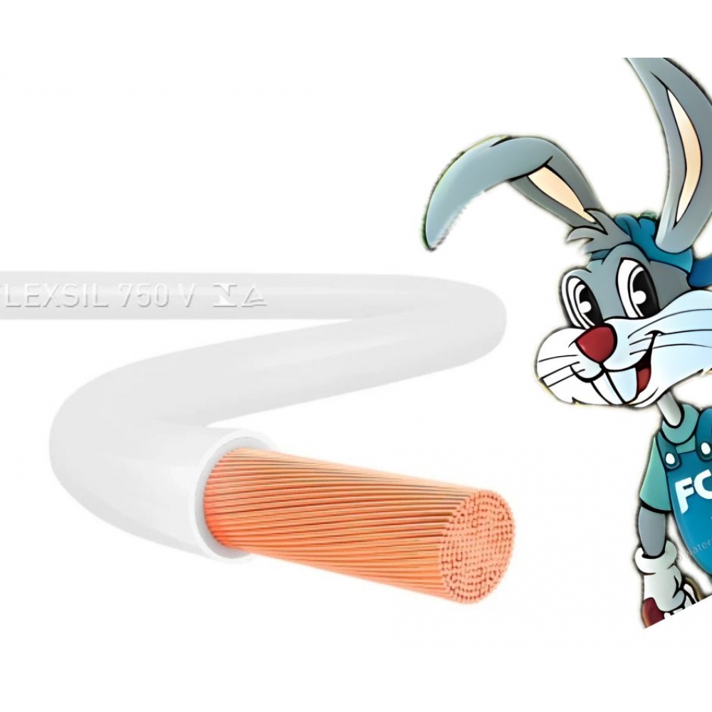 Cabo Elétrico Flexível Sil 16,0mm (Por Metro) - BRANCO-33662