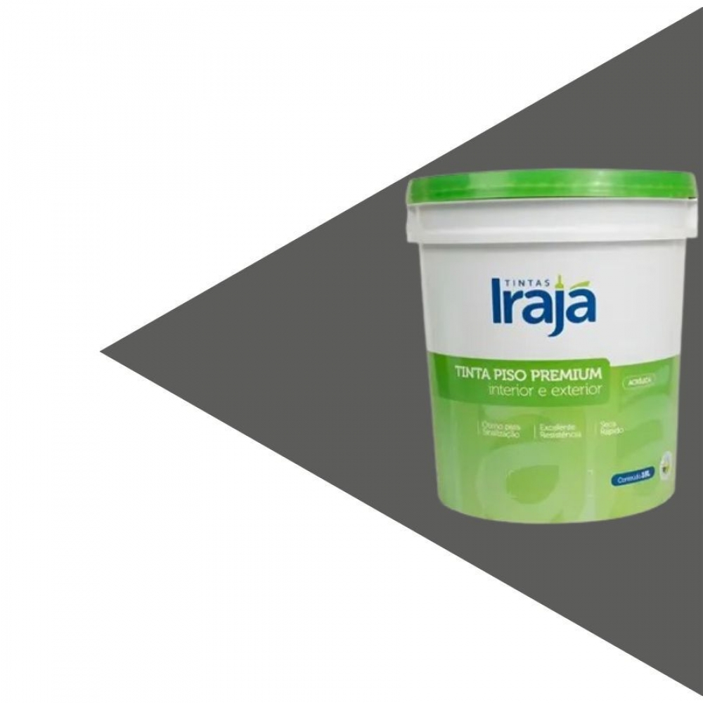 Irapiso Tinta para Piso Premium 3,6L - Irajá - CINZA CHUMBO