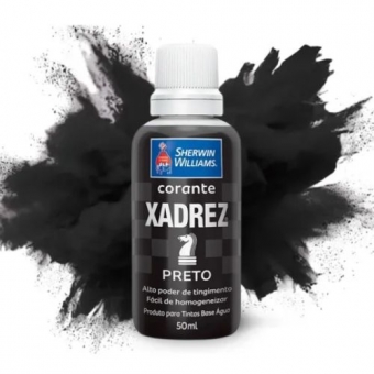 Corante Xadrez Preto 50ml - Base D`Água