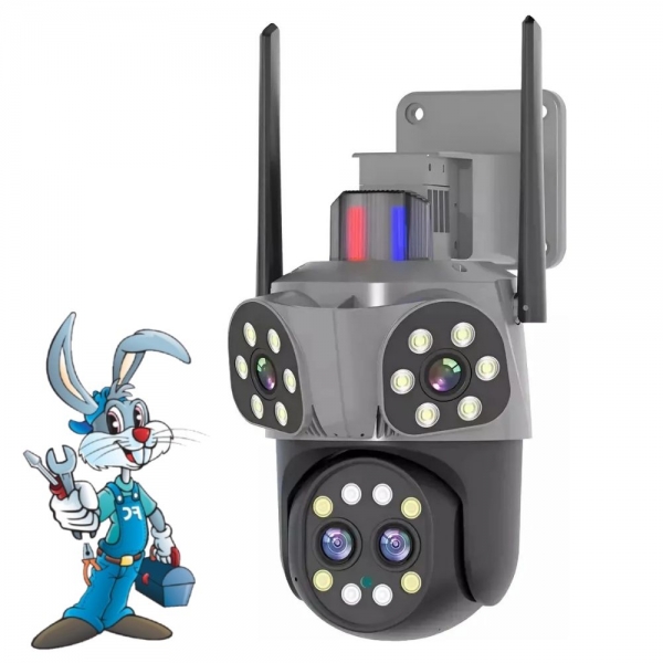 Câmera de Segurança Smart Wi-Fi Externa 360° Dual Lens – Proteção e Tecnologia em Alta Definição - 35108