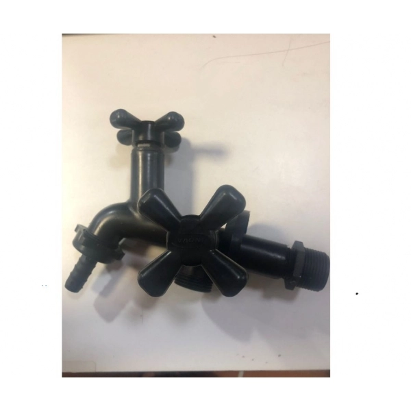Torneira para Máquina de Lavar - Preta (ABS)  - 21081 - ABS-INOVA