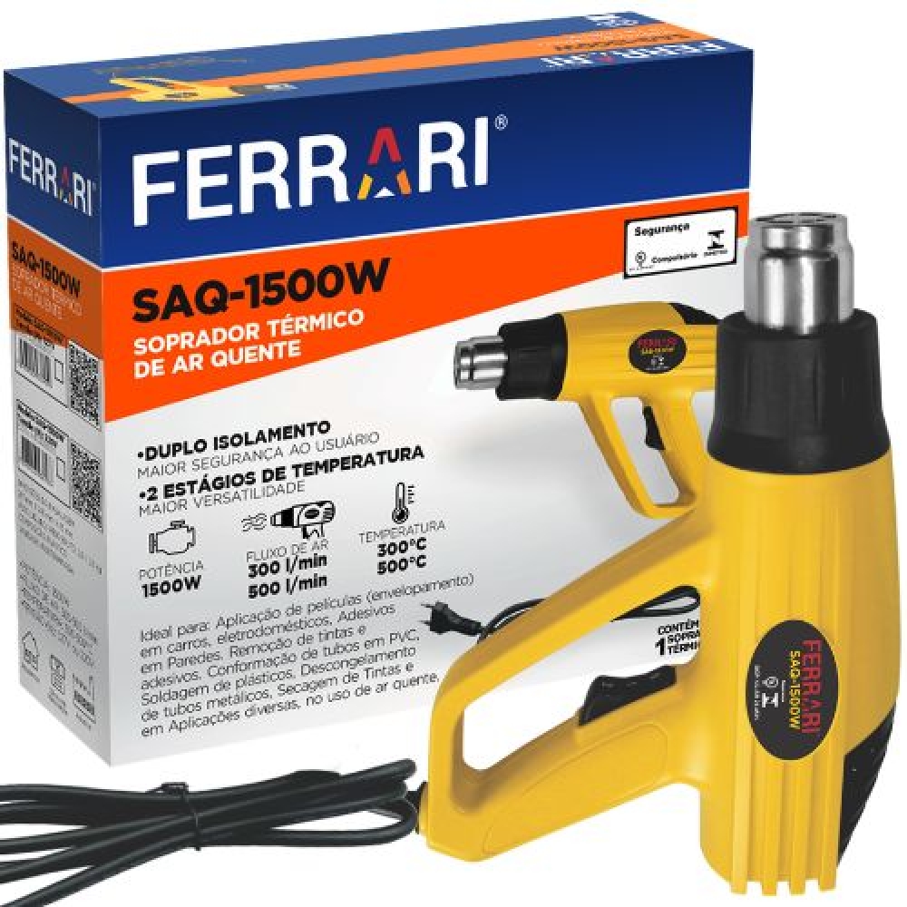 Soprador Termico Ar quente 1500W 220V - Cód 32999 - 1500W