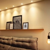 Kit 10 Spots Led Embutir Redondo 5w - 3000k - cód 31371 - LUZ QUENTE